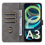 For Xiaomi Redmi A3 4G / Poco C61 4G Case RFID Blocking Wallet PU Leather Stand Phone Cover