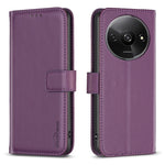 BINFEN COLOR BF17 For Xiaomi Redmi A3 4G / Poco C61 4G Case Leather Folio Wallet Phone Cover