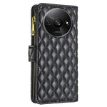 BINFEN COLOR BF Style-15 For Xiaomi Redmi A3 4G / Poco C61 4G Case Zipper Flip Shockproof Leather Phone Cover