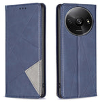 For Xiaomi Redmi A3 4G / Poco C61 4G Case with Card Slots PU Leather Rhombus Phone Cover