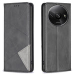 For Xiaomi Redmi A3 4G / Poco C61 4G Case with Card Slots PU Leather Rhombus Phone Cover