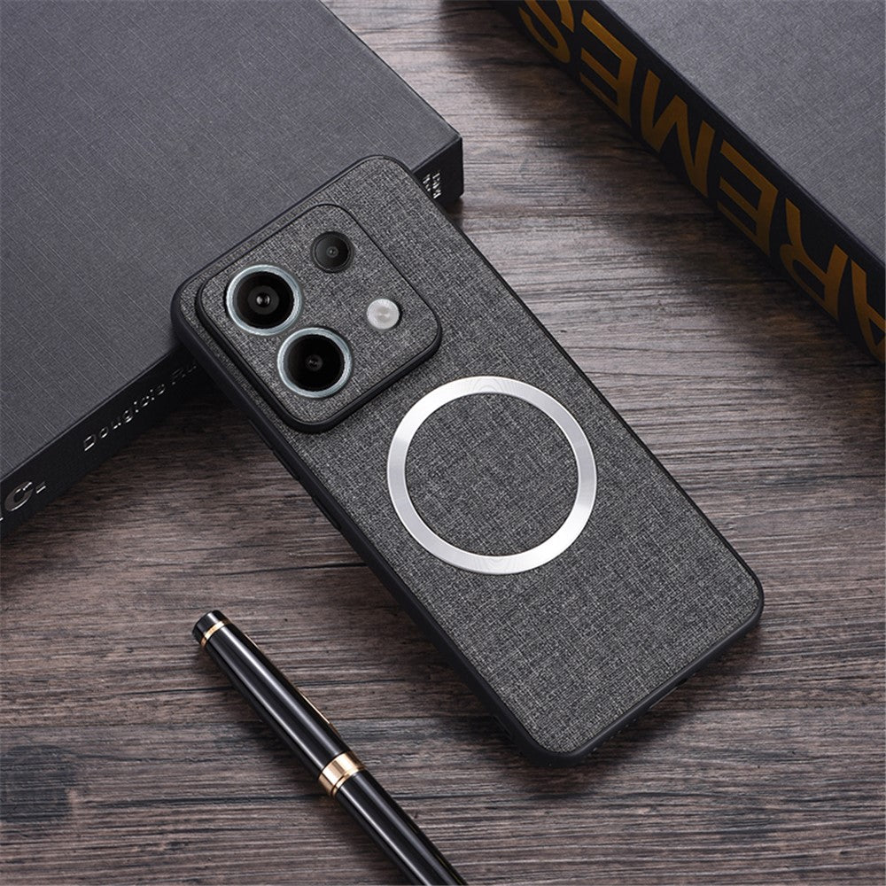 Xiaomi Redmi Note 13 Pro 5G / Poco X6 5G Mobilskal Tygtextur Magnetiskt Skal
