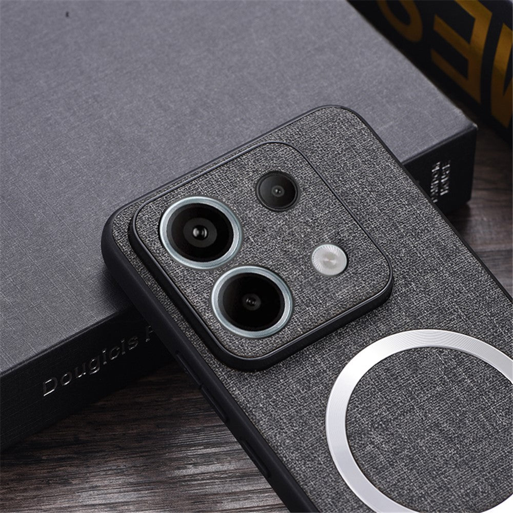 Xiaomi Redmi Note 13 Pro 5G / Poco X6 5G Mobilskal Tygtextur Magnetiskt Skal