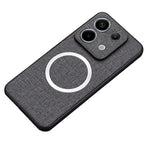 Xiaomi Redmi Note 13 Pro 5G / Poco X6 5G Mobilskal Tygtextur Magnetiskt Skal