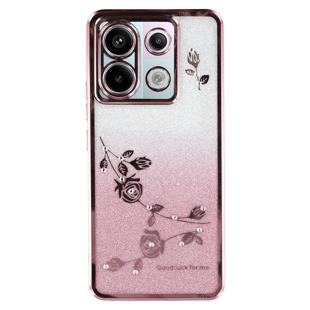 KADEM For Xiaomi Redmi Note 13 Pro 5G / Poco X6 5G Cell Phone Cases Flower Design TPU Cover