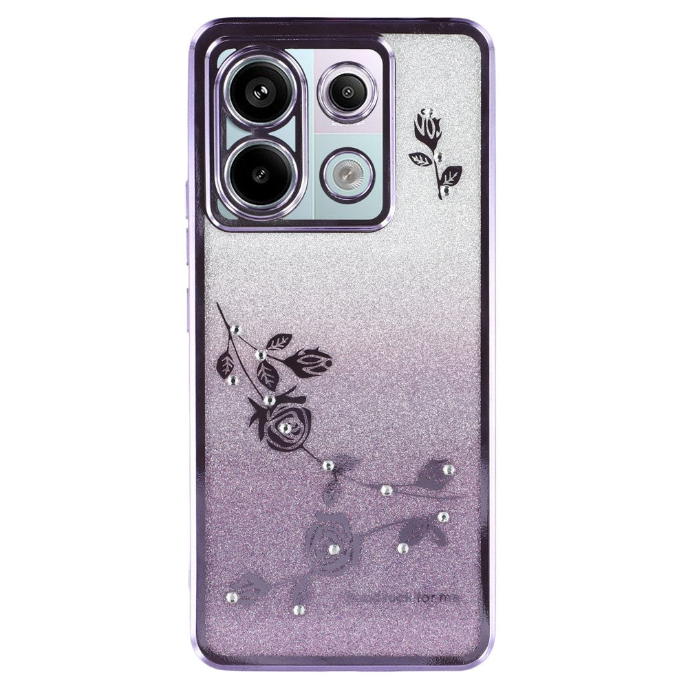 KADEM For Xiaomi Redmi Note 13 Pro 5G / Poco X6 5G Cell Phone Cases Flower Design TPU Cover