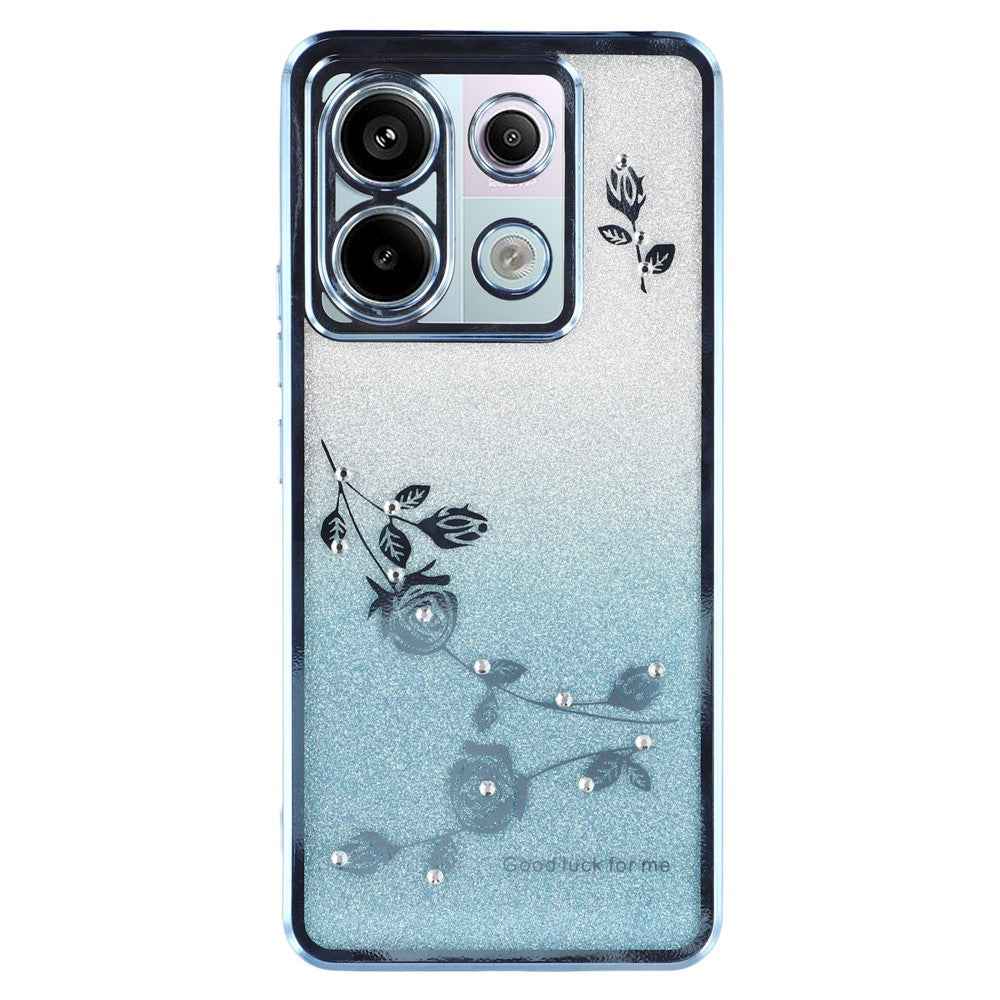 KADEM For Xiaomi Redmi Note 13 Pro 5G / Poco X6 5G Cell Phone Cases Flower Design TPU Cover