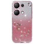 KADEM For Xiaomi Redmi Note 13 5G TPU Case Rhinestone Decor Phone Cover with Lanyard