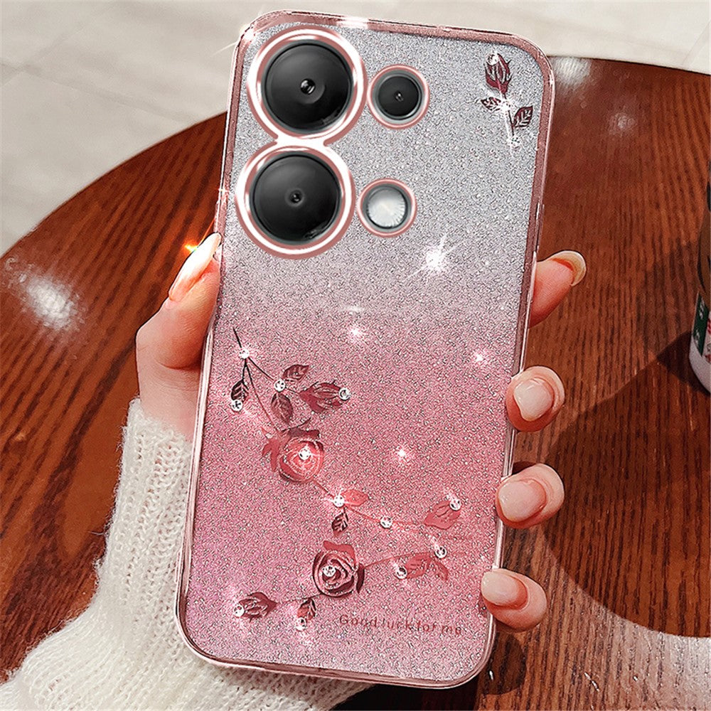 KADEM For Xiaomi Redmi Note 13 5G Cell Phone Cases Flower Design Soft TPU Cover