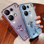 KADEM For Xiaomi Redmi Note 13 5G Cell Phone Cases Flower Design Soft TPU Cover