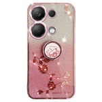 KADEM För Xiaomi Redmi Note 13 5G Mobilskal Glitter TPU-skydd med Ringstativ