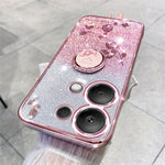 KADEM För Xiaomi Redmi Note 13 5G Mobilskal Glitter TPU-skydd med Ringstativ
