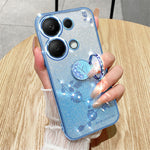 KADEM For Xiaomi Redmi Note 13 5G Cell Phone Case Glitter TPU Cover with Ring Kickstand