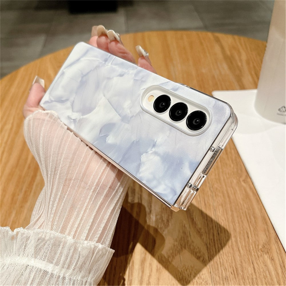 For Samsung Galaxy Z Fold3 5G Cell Phone Case Shockproof Hard PC Rococo Style Cover