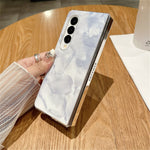 For Samsung Galaxy Z Fold3 5G Cell Phone Case Shockproof Hard PC Rococo Style Cover