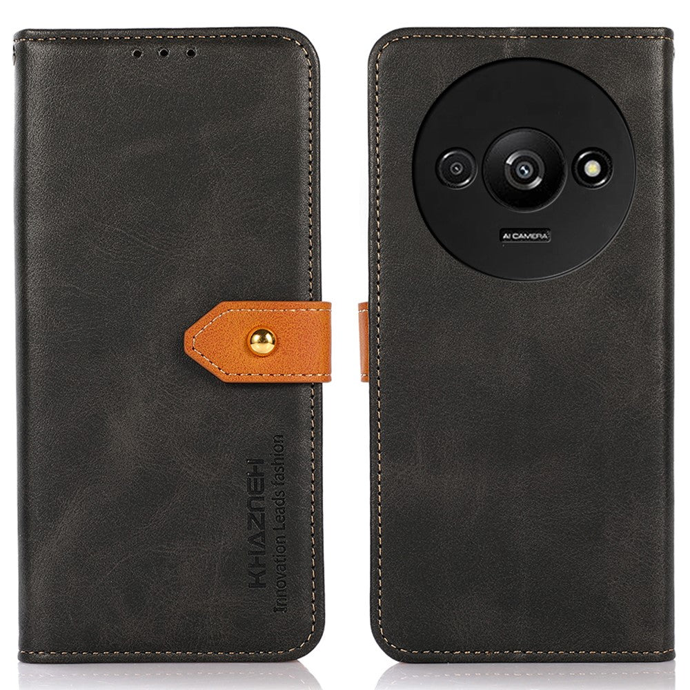 KHAZNEH For Xiaomi Redmi A3 4G / Poco C61 4G Case PU Leather Wallet Folio Phone Cover