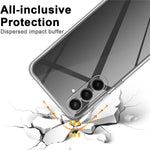 For Samsung Galaxy A24 4G (162.1 x 77.6 x 8.3mm) TPU Case Anti-fingerprint Clear Phone Cover