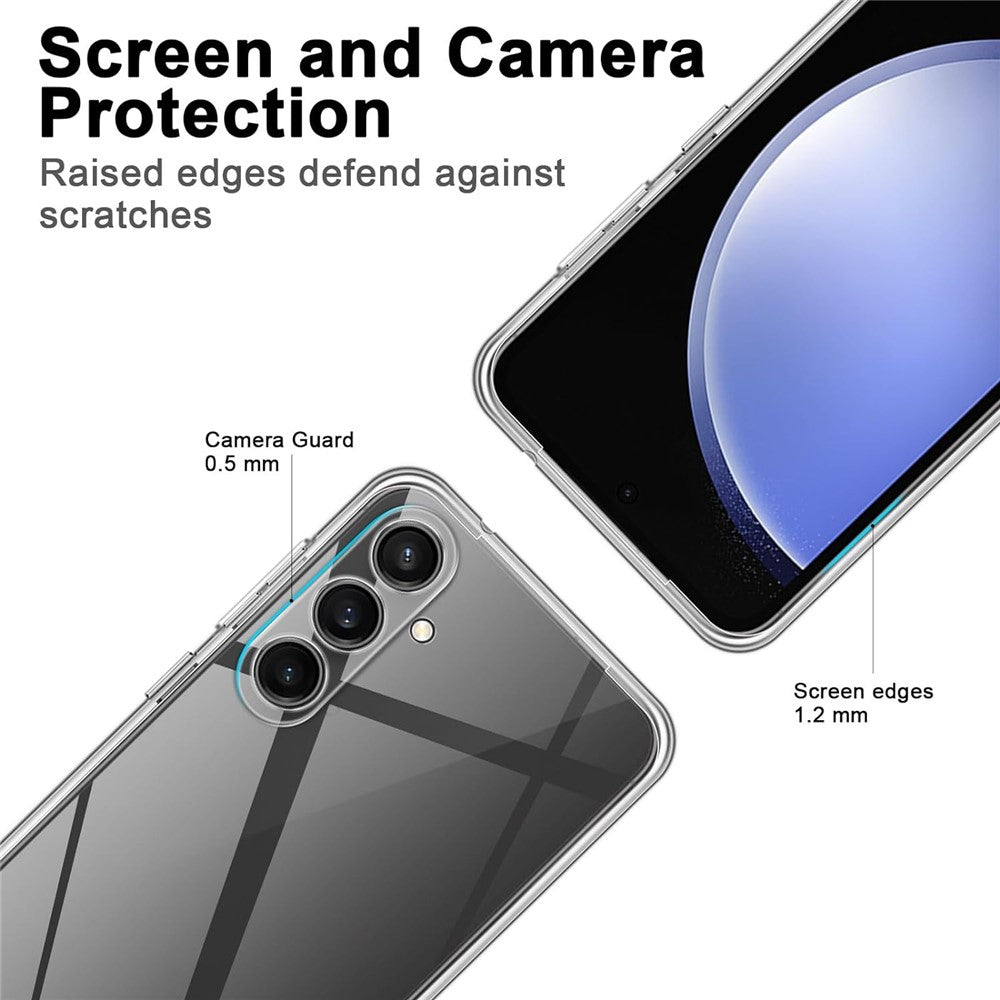For Samsung Galaxy A24 4G (162.1 x 77.6 x 8.3mm) TPU Case Anti-fingerprint Clear Phone Cover