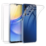 Samsung Galaxy A05s 4G-cover, fleksibelt TPU-mobilcover med 2 stk. 2.5D Arc-hærdet glasfilm