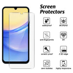 Samsung Galaxy A05s 4G-cover, fleksibelt TPU-mobilcover med 2 stk. 2.5D Arc-hærdet glasfilm