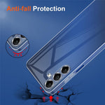 Samsung Galaxy A05s 4G-cover, fleksibelt TPU-mobilcover med 2 stk. 2.5D Arc-hærdet glasfilm