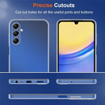 Samsung Galaxy A05s 4G-cover, fleksibelt TPU-mobilcover med 2 stk. 2.5D Arc-hærdet glasfilm