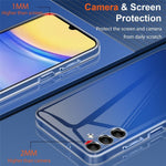 Samsung Galaxy A05s 4G-cover, fleksibelt TPU-mobilcover med 2 stk. 2.5D Arc-hærdet glasfilm