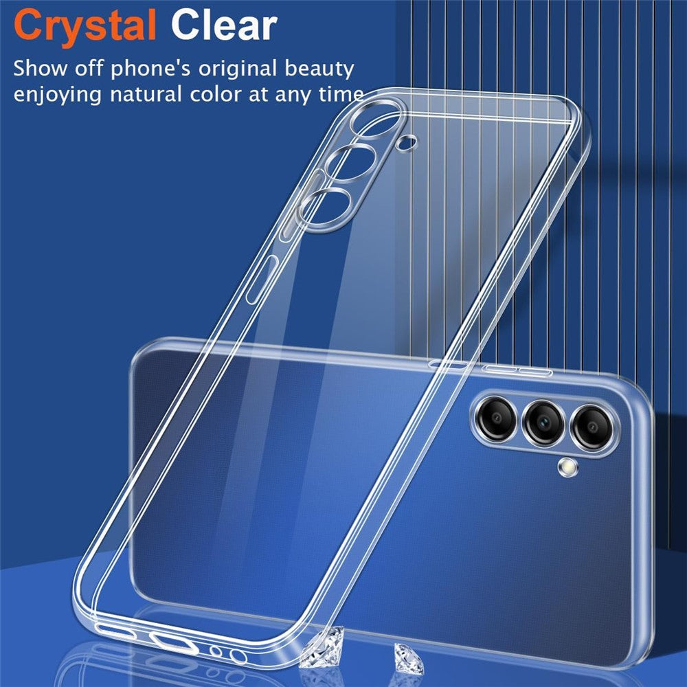Samsung Galaxy A05s 4G-cover, fleksibelt TPU-mobilcover med 2 stk. 2.5D Arc-hærdet glasfilm