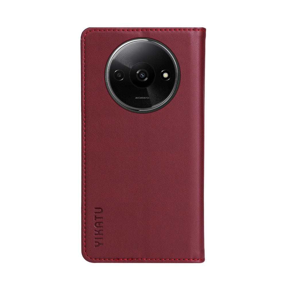YIKATU YK-001 For Xiaomi Redmi A3 4G / Poco C61 4G Case Hidden Magnetic Adsorption Leather Phone Cover