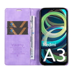 YIKATU YK-006 For Xiaomi Redmi A3 4G / Poco C61 4G Case Folio PU Leather Magnetic Absorption Phone Cover