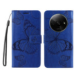 For Xiaomi Redmi A3 4G / Poco C61 4G Wallet Case Floral Butterfly Imprinted Leather Phone Cover Stand