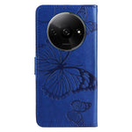 For Xiaomi Redmi A3 4G / Poco C61 4G Wallet Case Floral Butterfly Imprinted Leather Phone Cover Stand