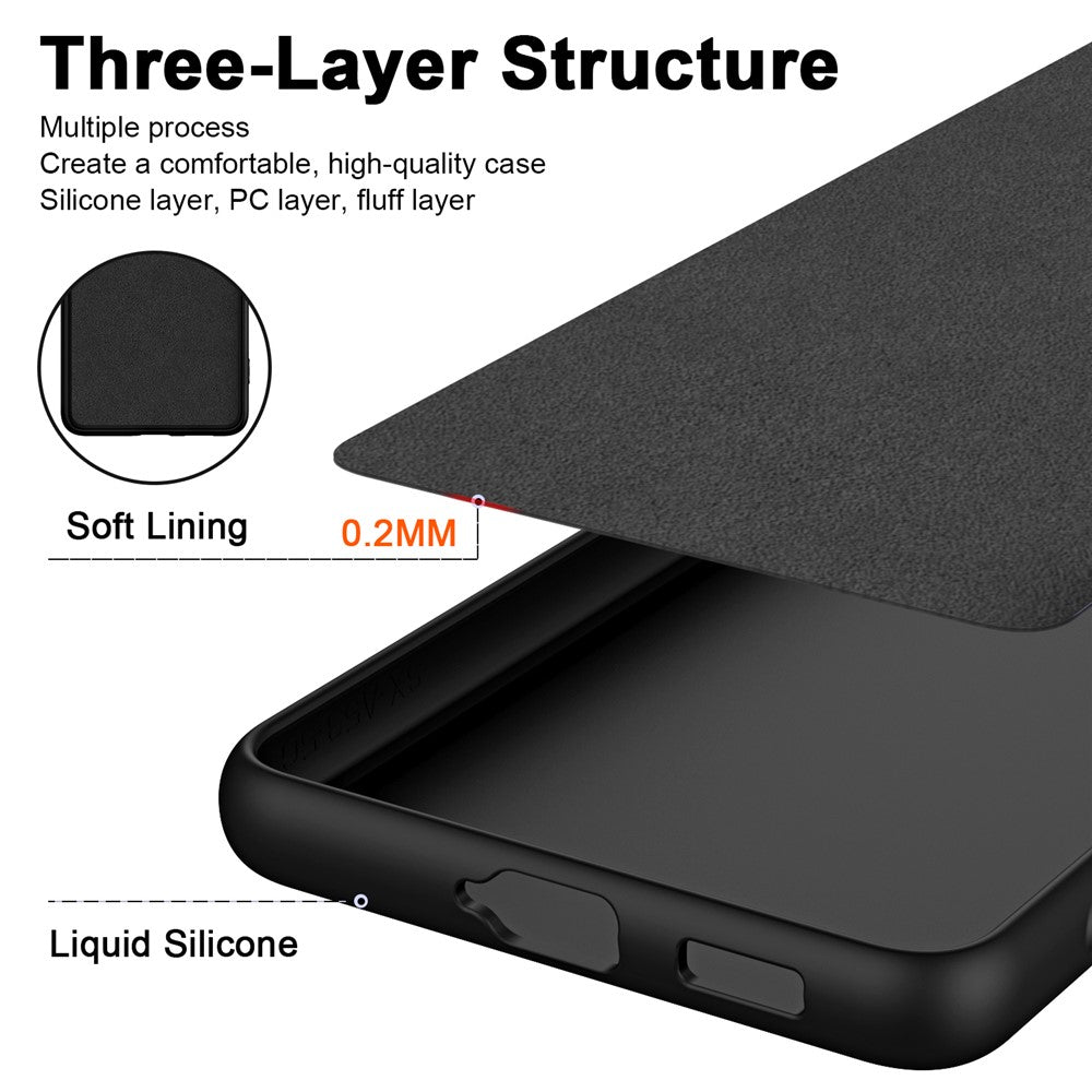 For Xiaomi Redmi Note 13 Pro 4G / Poco M6 Pro 4G TPU Case 2.2mm Rubberized Phone Cover