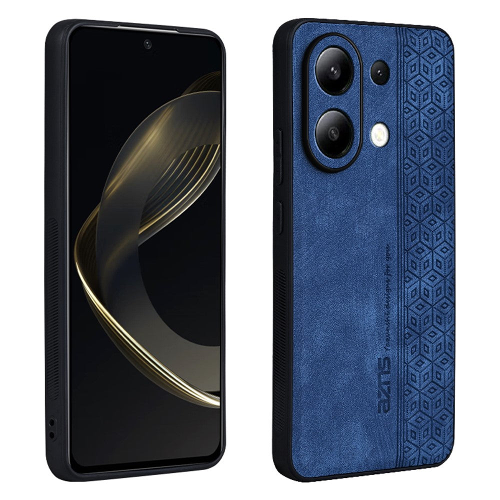 AZNS För Xiaomi Redmi Note 13 4G Skal Reptåligt PU-läderbelagt TPU mobilskal