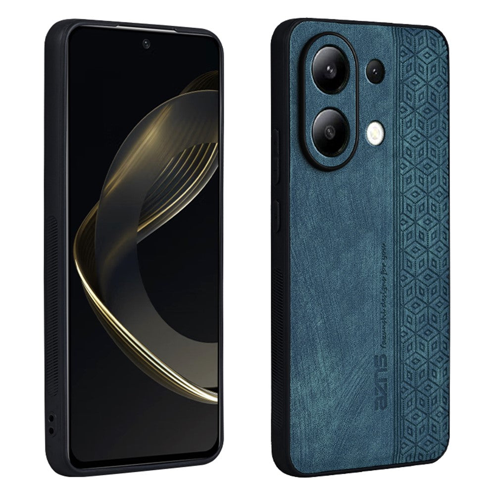 AZNS För Xiaomi Redmi Note 13 4G Skal Reptåligt PU-läderbelagt TPU mobilskal