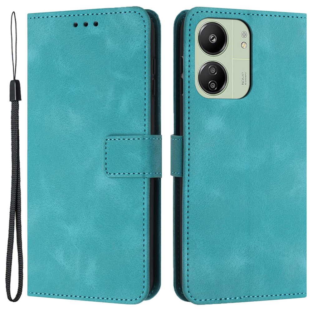 For Xiaomi Redmi 13C 4G / 5G / 13R 5G / Poco M6 5G / Poco C65 4G Case Slim-Fit PU Leather Phone Stand Cover