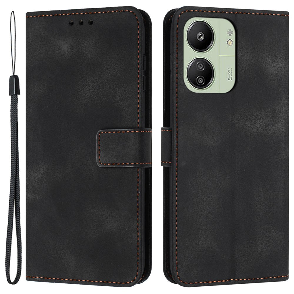 For Xiaomi Redmi 13C 4G / 5G / 13R 5G / Poco M6 5G / Poco C65 4G Case Slim-Fit PU Leather Phone Stand Cover