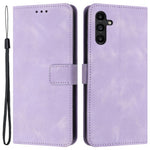 For Samsung Galaxy S25+ / S24+ Mobile Phone Cover Skin-Touch PU Leather Anti-Scratch Stand Phone Case