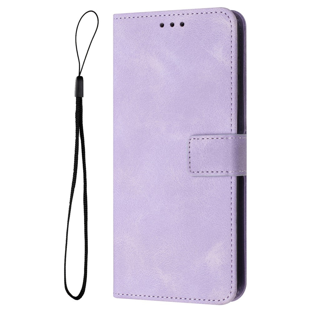 For Samsung Galaxy S25+ / S24+ Mobile Phone Cover Skin-Touch PU Leather Anti-Scratch Stand Phone Case