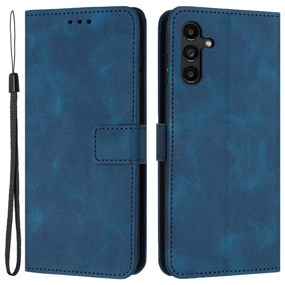 For Samsung Galaxy S25+ / S24+ Mobile Phone Cover Skin-Touch PU Leather Anti-Scratch Stand Phone Case