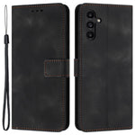 For Samsung Galaxy S25+ / S24+ Mobile Phone Cover Skin-Touch PU Leather Anti-Scratch Stand Phone Case