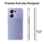 ENKAY HAT PRINCE For Xiaomi Redmi Note 13 4G Clear Case Thickened Corners Anti-slip TPU Cell Phone Cover