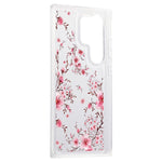 For Samsung Galaxy S23 Ultra Clear Case TPU Airbag Protection Back Phone Cover with Flower Pattern
