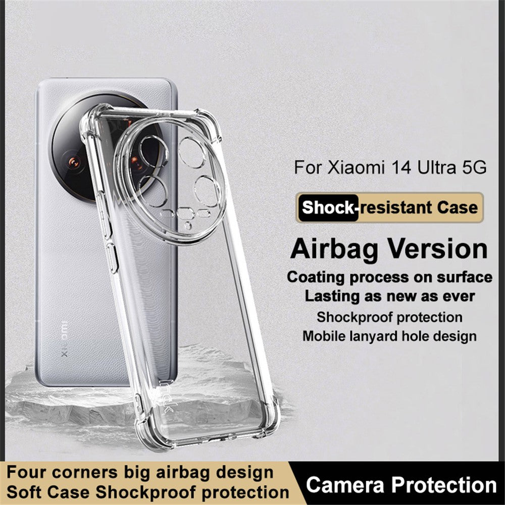 IMAK För Xiaomi 14 Ultra Skal Airbag Fallskydd TPU mobilskal