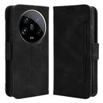 For Xiaomi 14 Ultra Case with Multiple Card Holders TPU Interior Protective PU Leather Cover