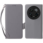 For Xiaomi 14 Ultra Case with Wrist Strap Litchi Texture PU Leather Wallet Phone Cover