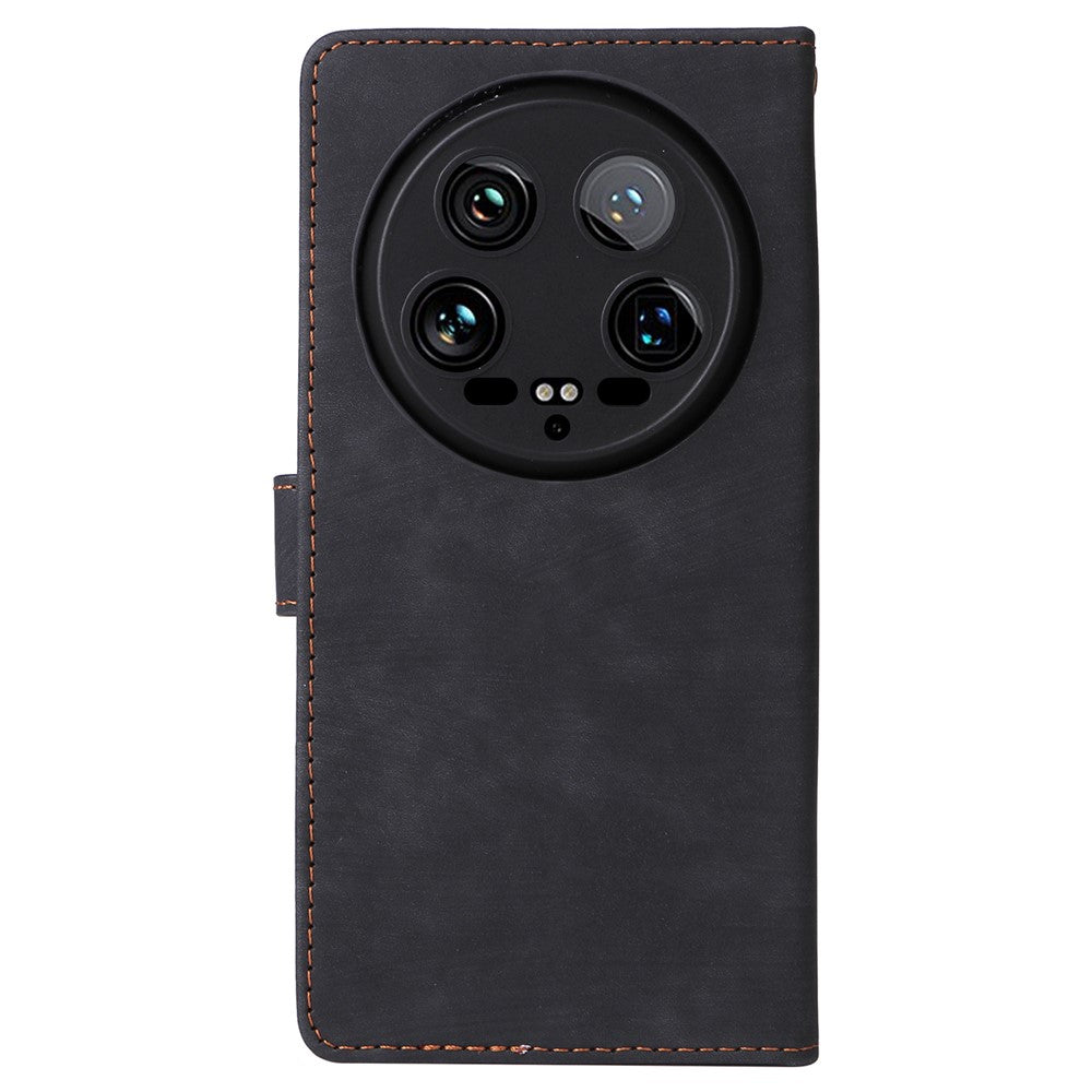 Xiaomi 14 Ultra mobilskal med handrem PU-läder RFID-blockerande plånboksfodral