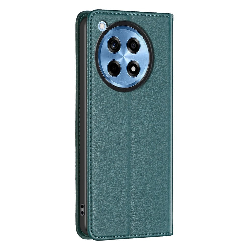 BINFEN COLOR BF18 til OnePlus 12R 5G / Ace 3 5G, cover med magnetisk lukning, læder og folio-mobilbeskyttelse