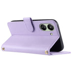 For Xiaomi Redmi 13C 4G / Poco C65 4G Case Wallet Rhombus Grid Pattern Phone Cover with Hand Strap
