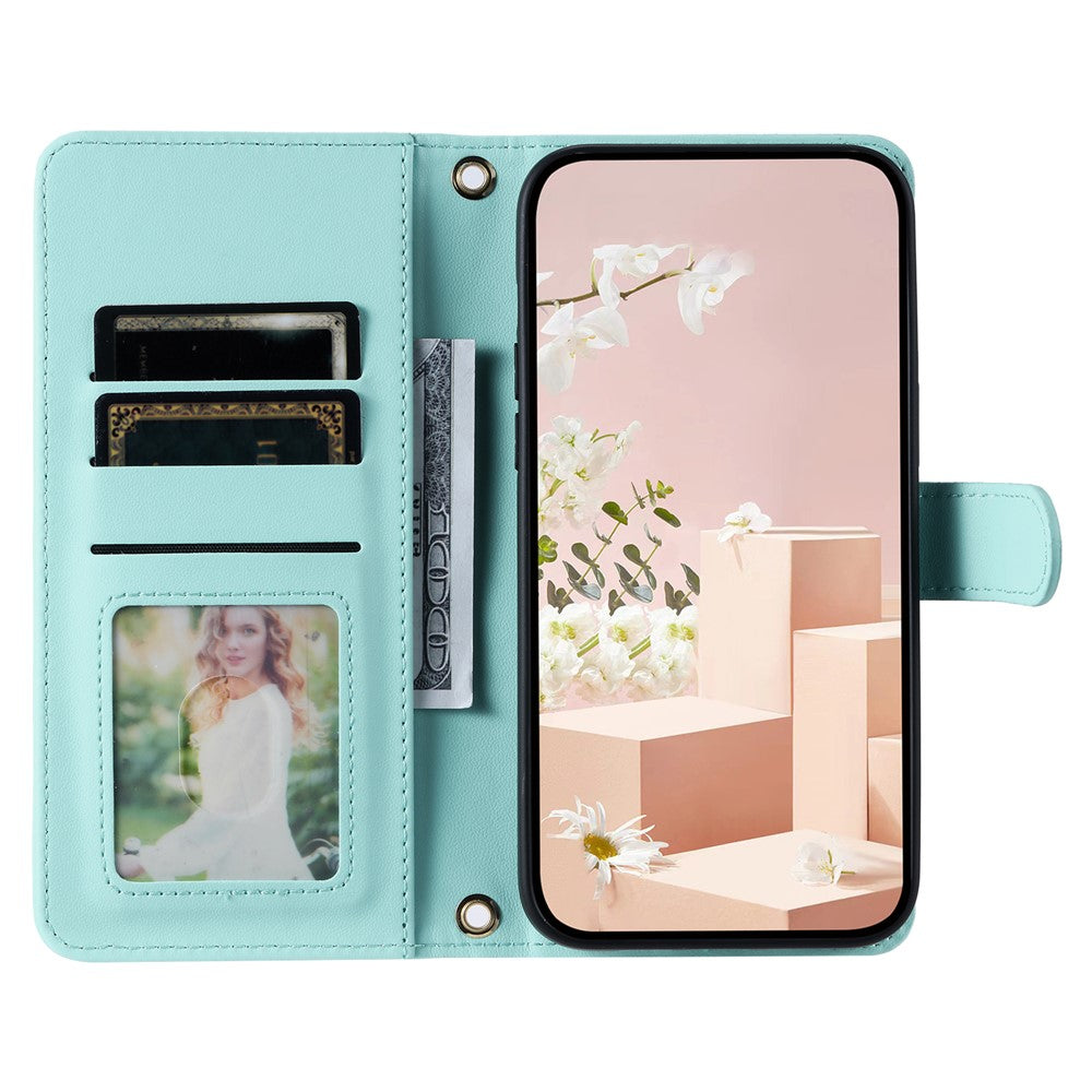 For Xiaomi 11T / 11T Pro Leather Case Wallet Card Holder Phone Cover with Shoulder Strap